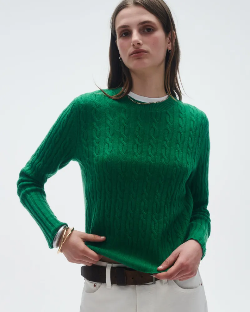 Women Guest In Residenc Tops & Sweaters>Cable Shrunken Crew