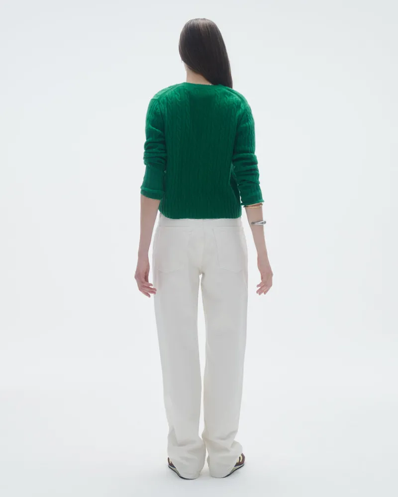 Women Guest In Residenc Tops & Sweaters>Cable Shrunken Crew