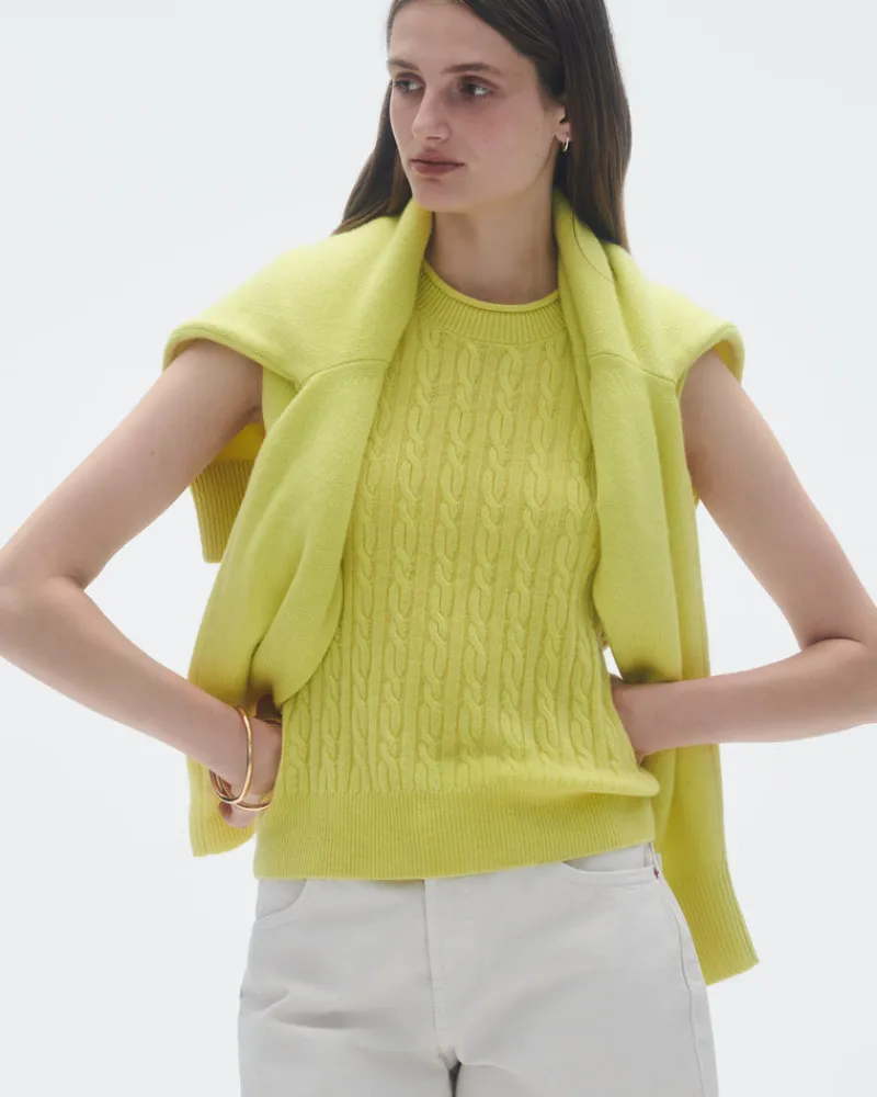 Women Guest In Residenc Tops & Sweaters>Cable Vest In Cashmere