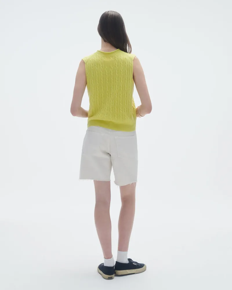 Women Guest In Residenc Tops & Sweaters>Cable Vest In Cashmere