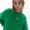 Women Guest In Residenc Tops & Sweaters>Checker Cozy Crew