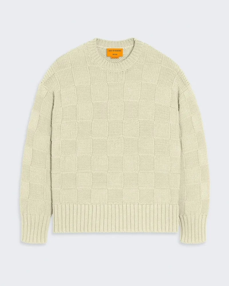 Women Guest In Residenc Tops & Sweaters>Checker Cozy Crew