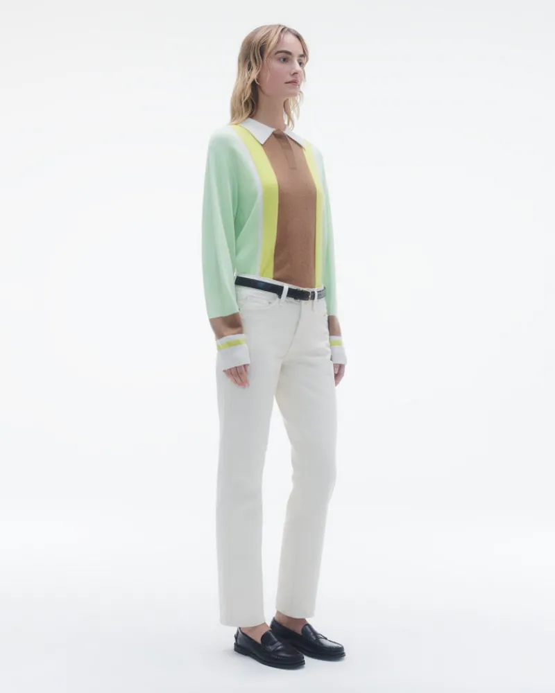 Women Guest In Residenc Tops & Sweaters>Cropped Stripe Rugby