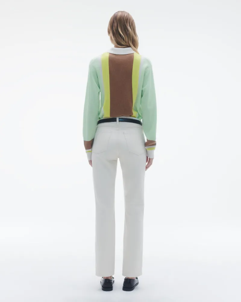 Women Guest In Residenc Tops & Sweaters>Cropped Stripe Rugby