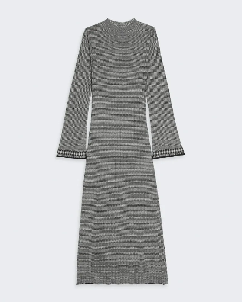 Women Guest In Residenc Dresses & Jumpsuits>Fine Stripe Mockneck Dress