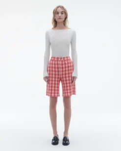 Women Guest In Residenc Bottoms>Gingham Bermuda Short