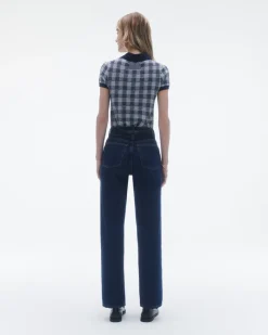 Women Guest In Residenc Tops & Sweaters>Gingham Shrunken Polo