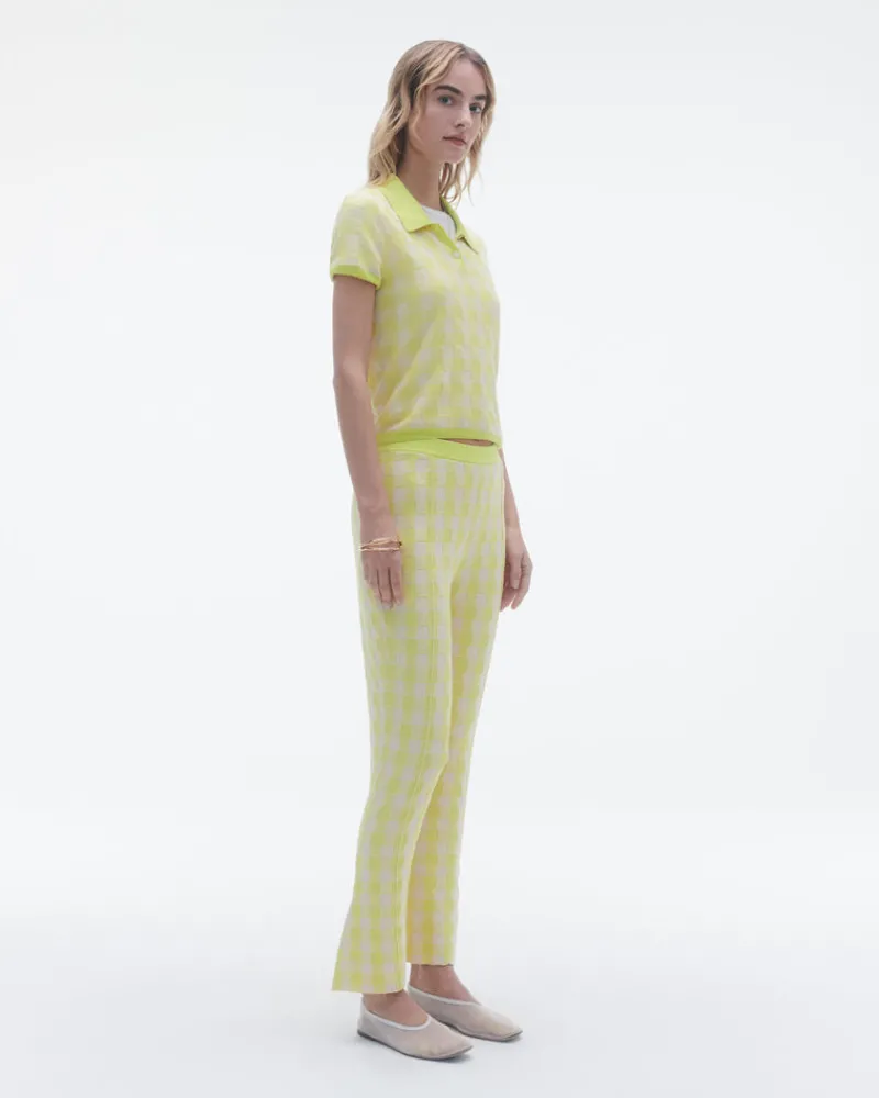 Women Guest In Residenc Tops & Sweaters>Gingham Shrunken Polo