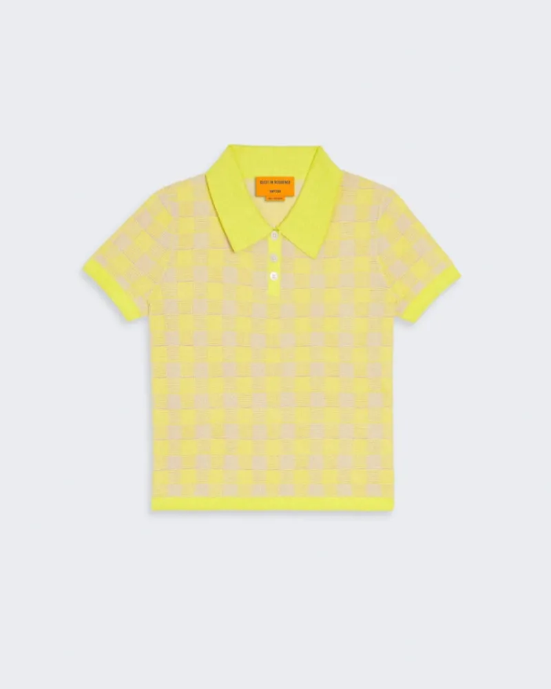 Women Guest In Residenc Tops & Sweaters>Gingham Shrunken Polo