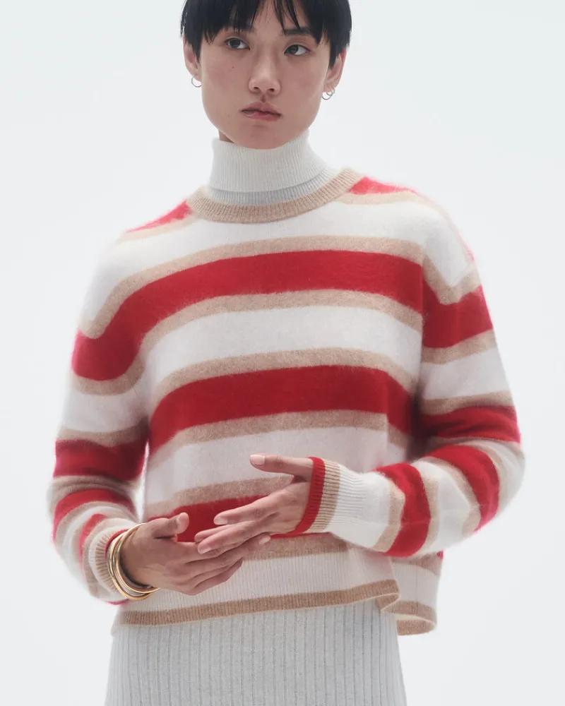 Women Guest In Residenc Tops & Sweaters>Grizzly Stripe Crew