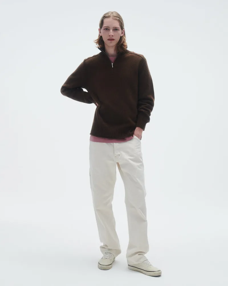 Guest In Residenc Tops & Sweaters>Half Zip Turtleneck