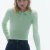 Women Guest In Residenc Tops & Sweaters>Ls Shrunken Polo