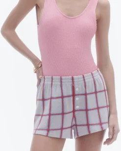 Women Guest In Residenc Bottoms>Picnic Plaid Short