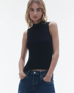 Women Guest In Residenc Tops & Sweaters>Rib Mockneck Shell