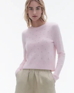 Women Guest In Residenc Tops & Sweaters>Shrunken Pointelle Crew