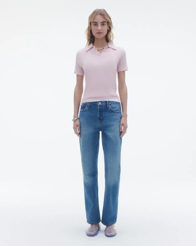Women Guest In Residenc Tops & Sweaters>Shrunken Polo in Cashmere