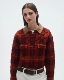 Women Guest In Residenc Cardigans & Jackets>Tartan Cropped Jacket