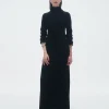 Women Guest In Residenc Dresses & Jumpsuits>Wide Rib Turtleneck Dress In Cashmere