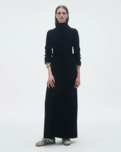 Women Guest In Residenc Dresses & Jumpsuits>Wide Rib Turtleneck Dress In Cashmere