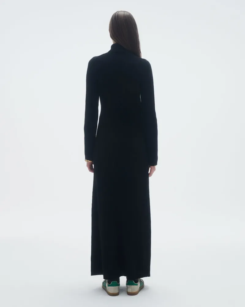 Women Guest In Residenc Dresses & Jumpsuits>Wide Rib Turtleneck Dress In Cashmere